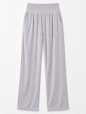 Pocketed High-Waisted Wide-Leg Pants in Light Coffee with pocketed
