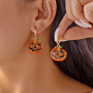 earrings in orange featuring drop earrings and regular fit