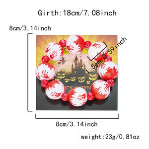 jewelry set featuring graphic print in white with Polymer clay Care instructions: 1 texture
