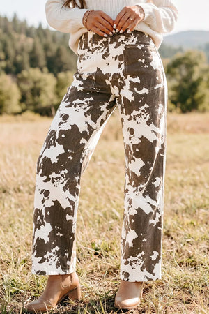jeans in white featuring pocketed and straight fit