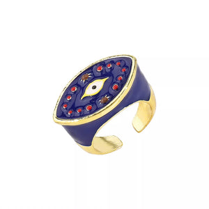 18k Gold-plated Open Ring in Style C with 18K gold-plated