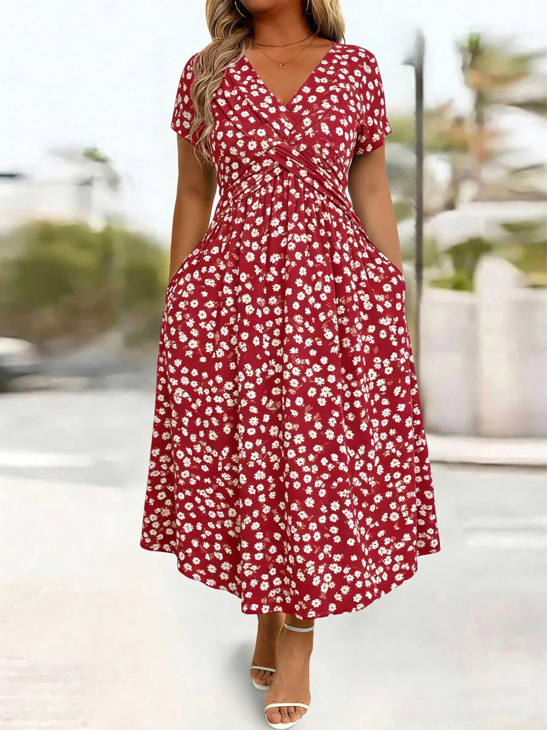 midi dress featuring polka dot in black with Polyester 100% Care instructions: Machine wash texture