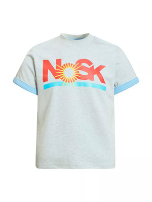 Light Gray t-shirt with hip-length and pullover