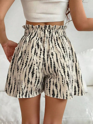 Zebra shorts with mini and drawstring