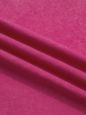 Pink cotton t-shirt fabric with a subtle heathered texture.