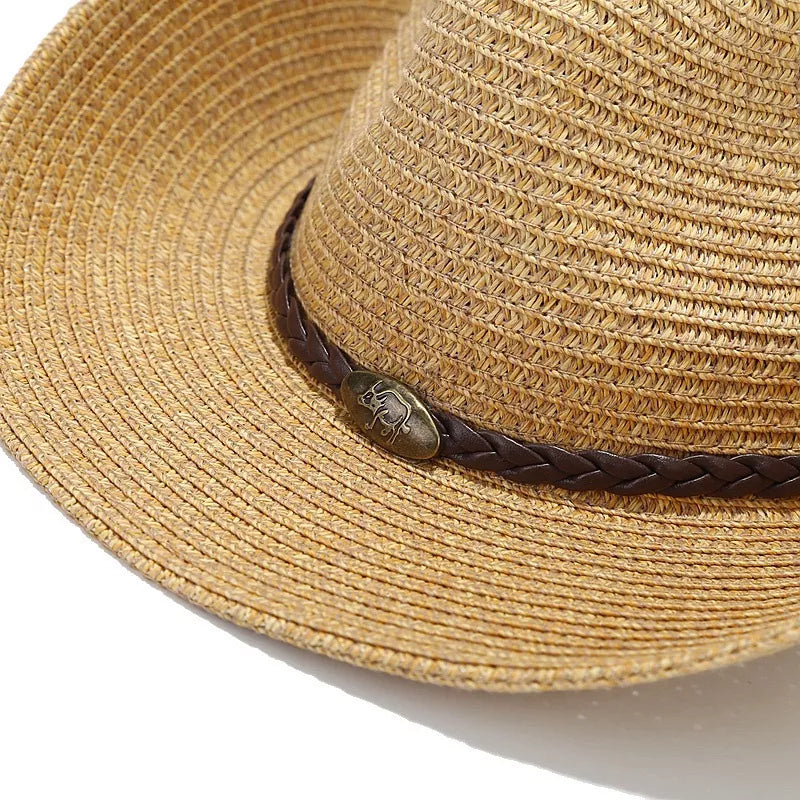 western hat in denim blue with N/A