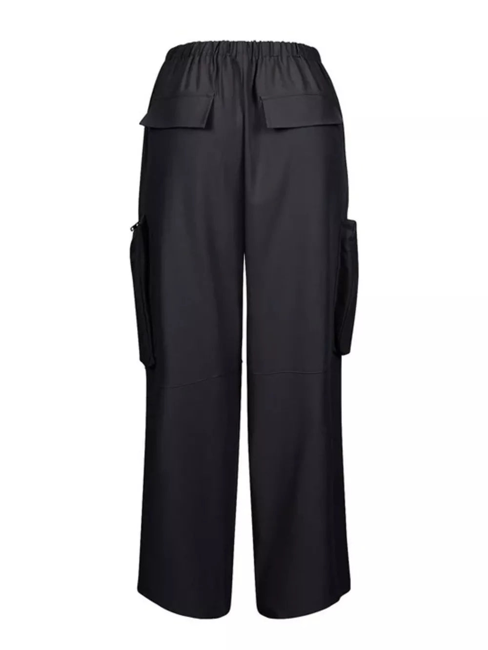 Drawstring Cargo Pants With Zipper Accents option 8