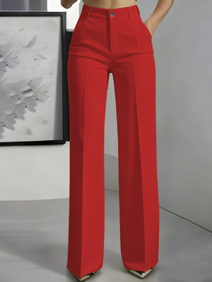 Apricot wide-leg pants