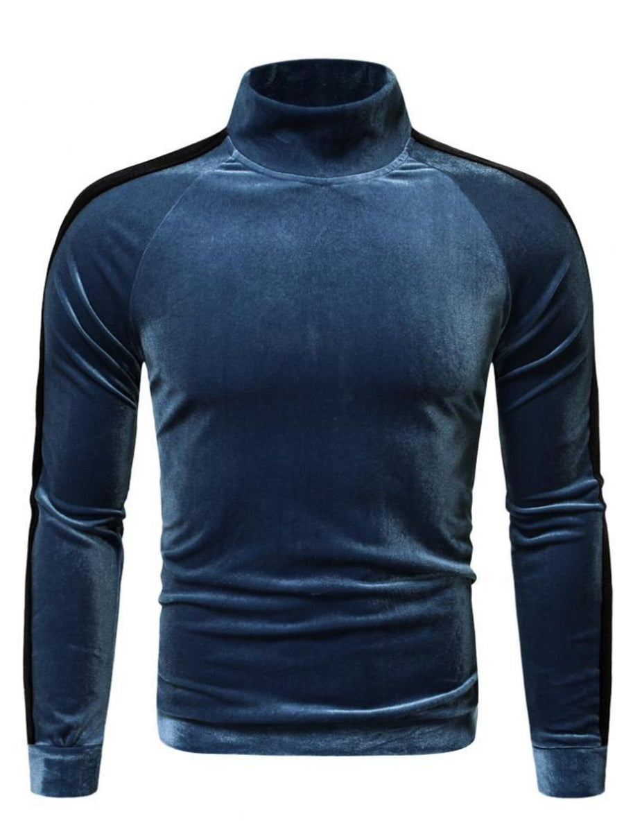 t-shirt in teal blue featuring stretch and slim fit