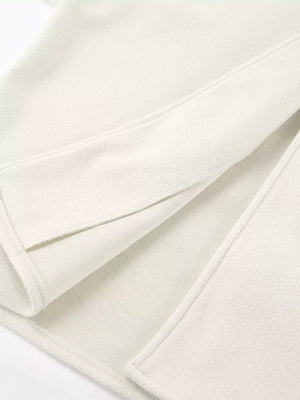 Elegant Stand Collar Open Front Outerwear option 10