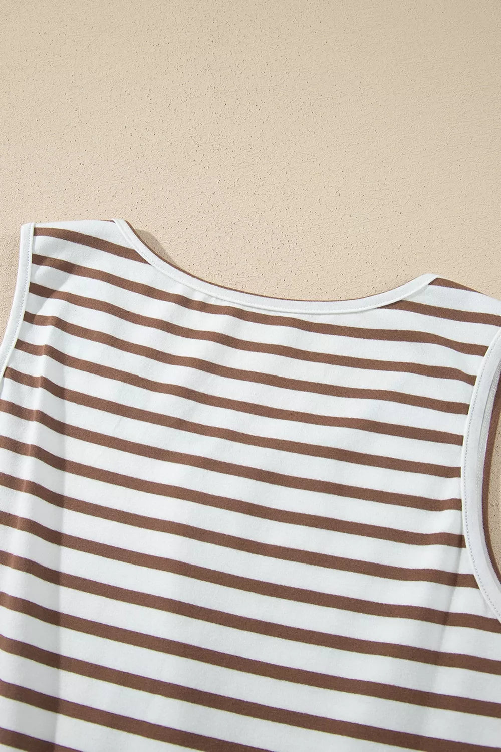 rust maxi dress with slightly stretchy and sleeveless