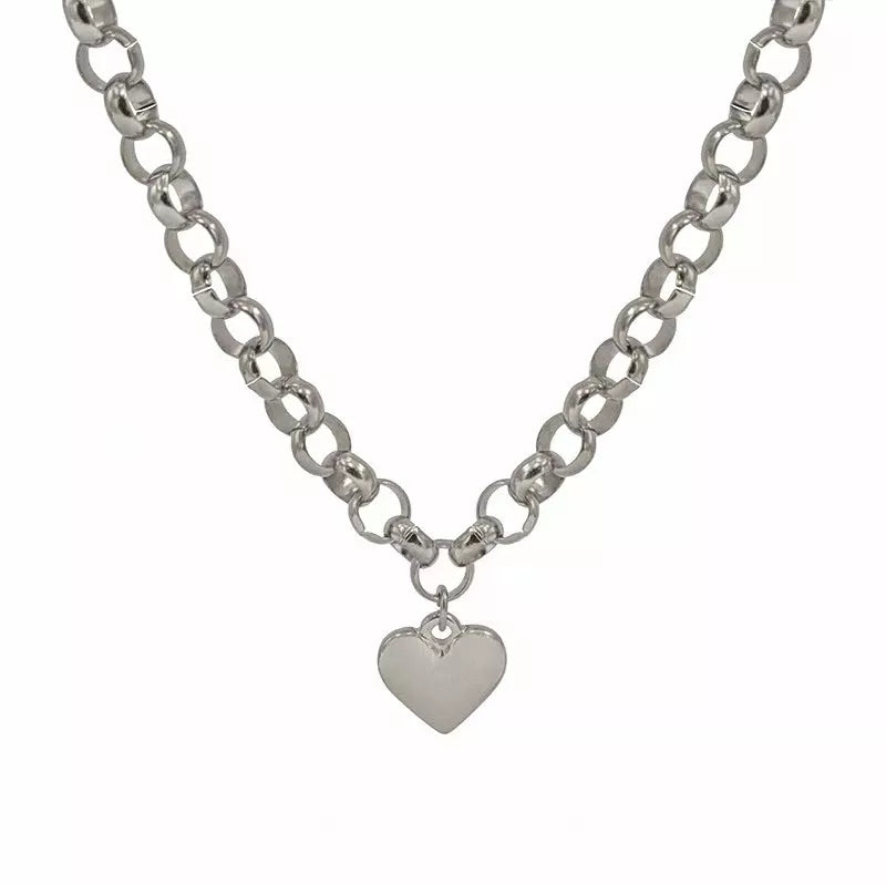 classic necklace in silver with not applicable