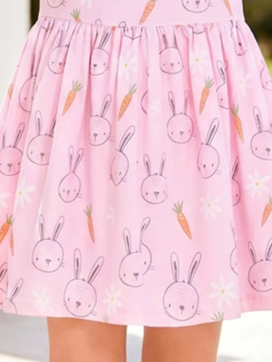 Blush Pink A-line dress with knee-length and pullover
