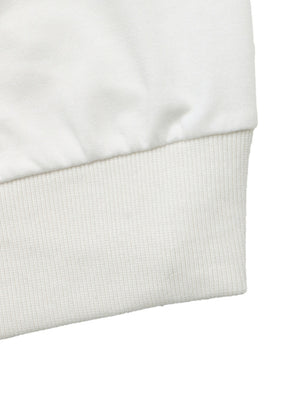 sweatshirt featuring geometric in White with 100% polyester Care instructions: Machine wash cold texture