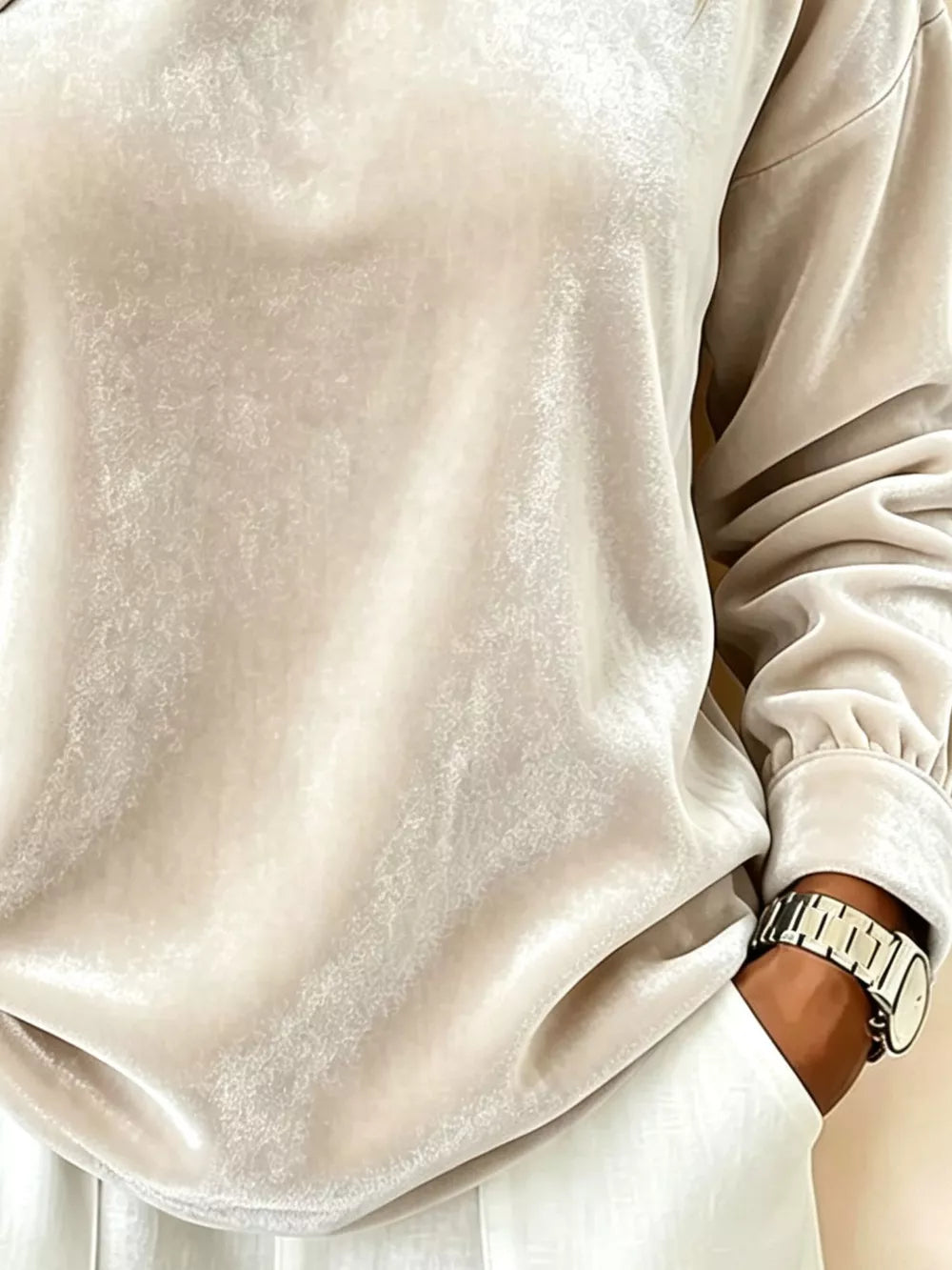 glam one-shoulder top in White with one-shoulder