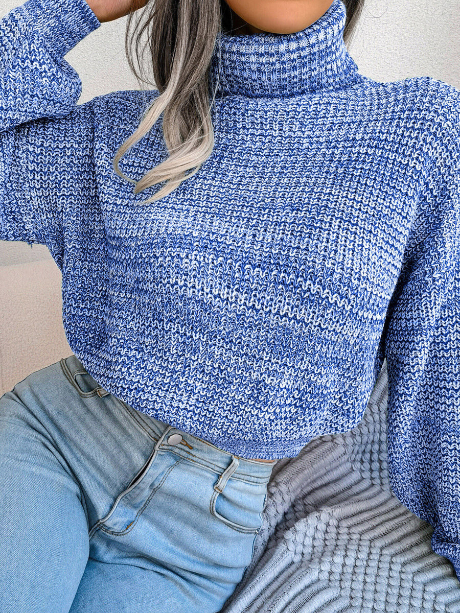 turtleneck sweater in Beige