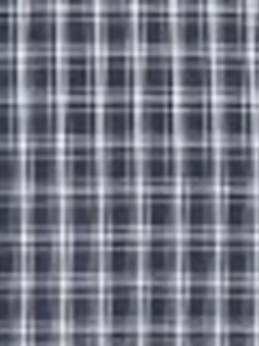 white button-up shirt with button-front and gingham