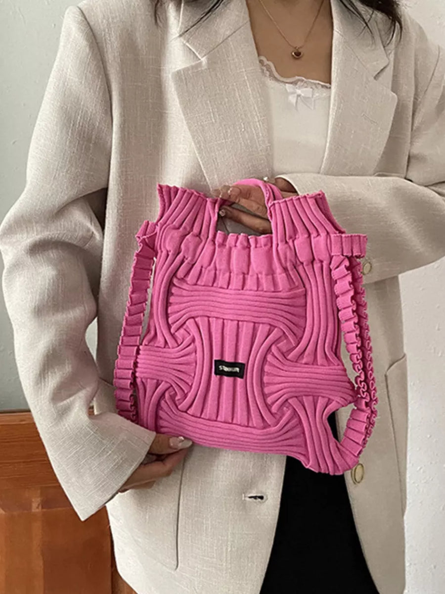 Lightweight Knitted Backpack Bag option 5