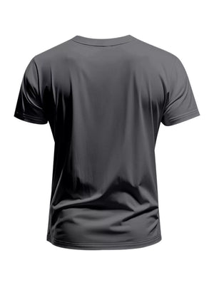 Essential Slim Fit V-neck T-shirt in Dark Gray