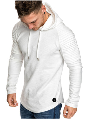 olive green pullover hoodie with drawstring and long sleeve