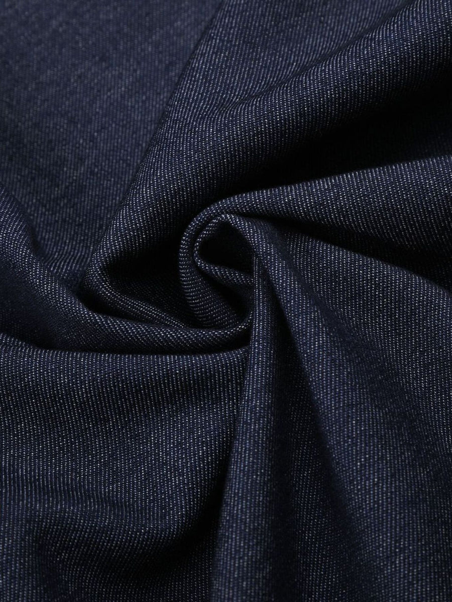 indigo pants with capri and button, drawstring, elastic