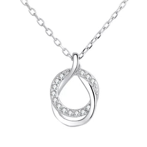 classic necklace in clear with not applicable