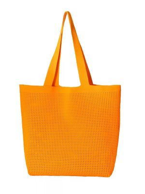 Sky Blue with Lightweight Woven Shoulder Bag