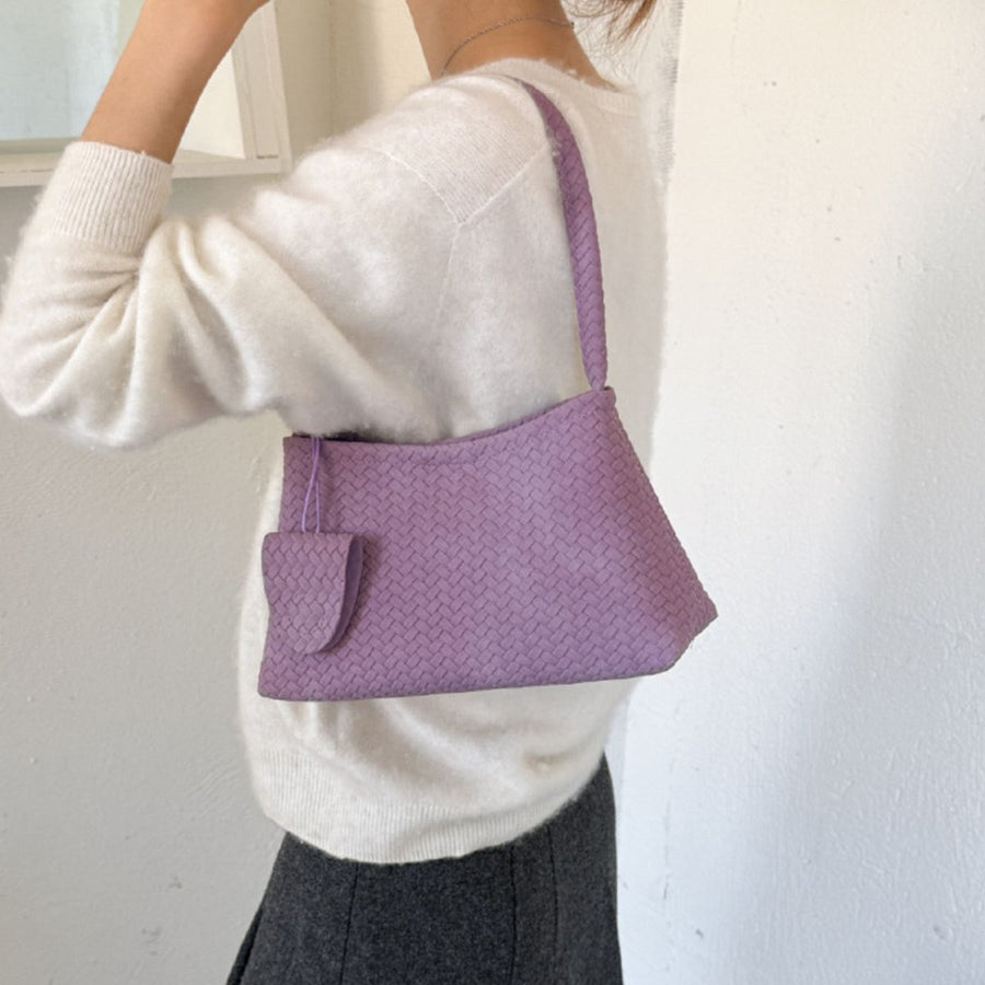 Purple shoulder bag