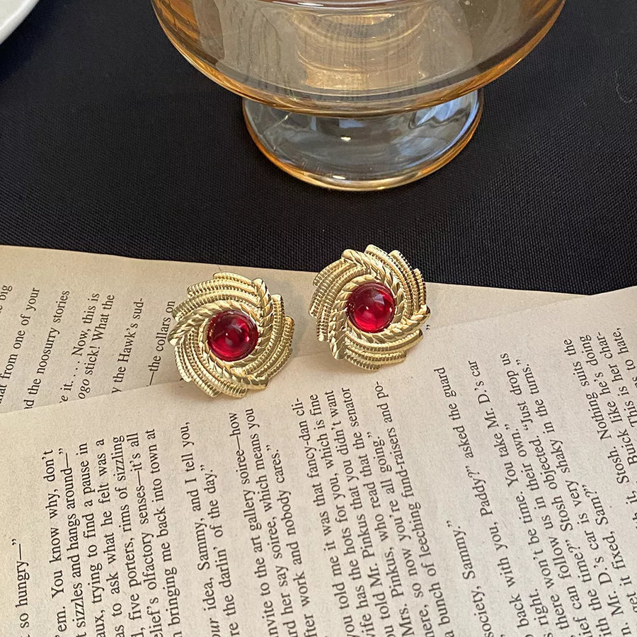 gold earrings with not applicable and not applicable