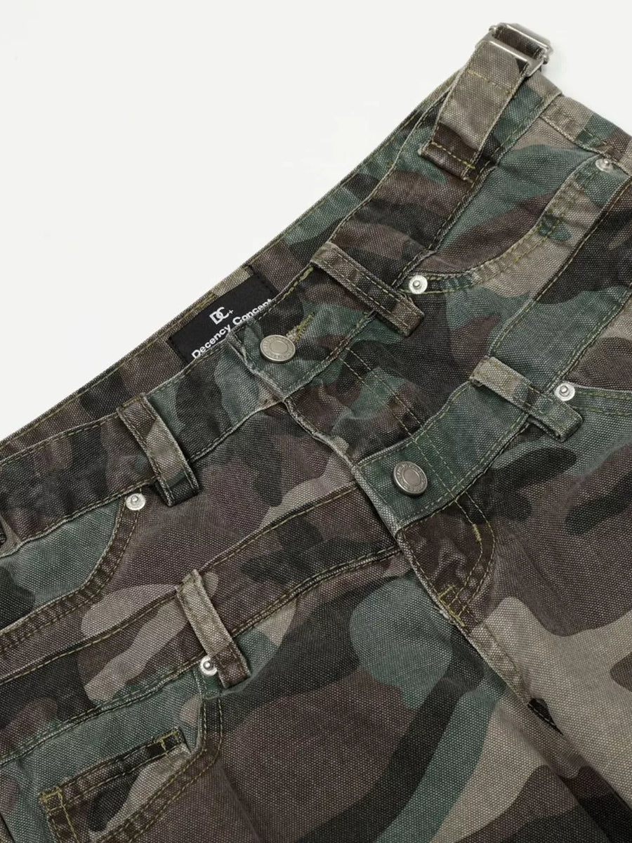 Men's Camouflage Wide-leg Sweatpants option 6