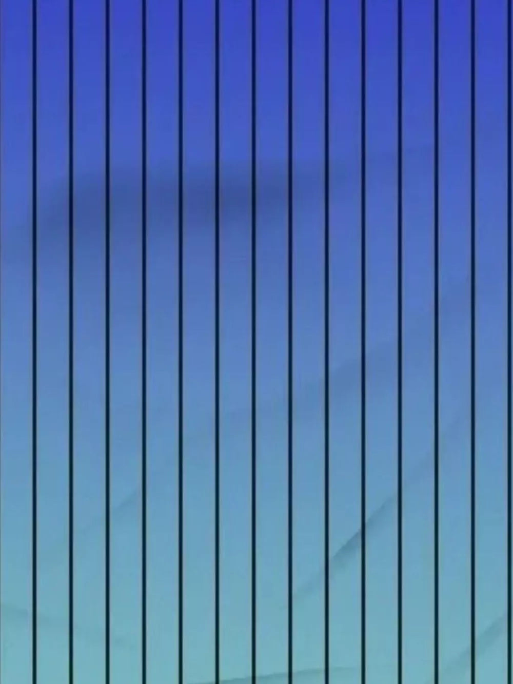 Gradient stripe t-shirt with blue and aqua ombre, short sleeves, crew neck, cotton.