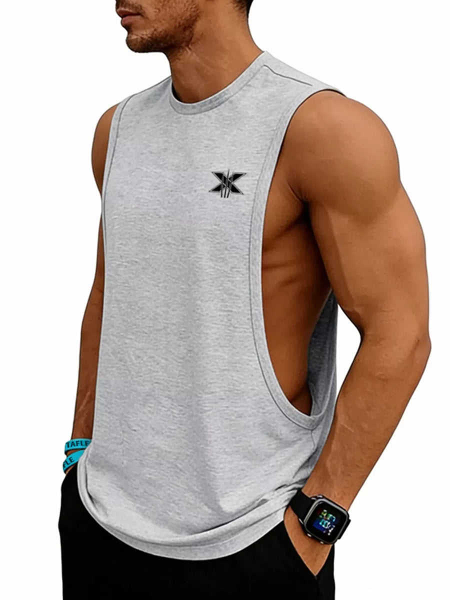 Men's Full Size Round Neck Tank Plus Size in Sage, view 16