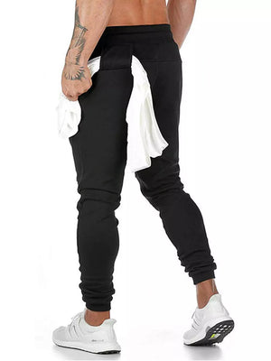 Dark Navy Men's Drawstring Slim Fit Joggers