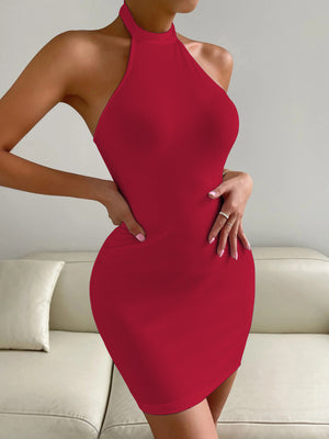 mini dress featuring ribbed knit in Red with 100% polyester Care instructions: Machine wash cold texture