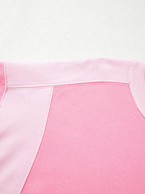 2-tone Color Block Patchwork Sweatshirt option 7