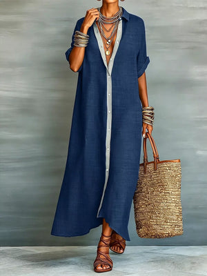 shirt dress in Dark Navy