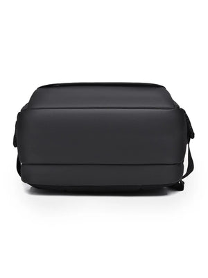 Black convertible commuter backpack bottom view