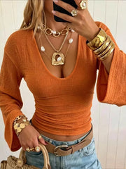 Black slim crop top with scoop neck
