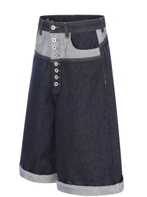 Men's Button Fly Denim Capris in this colorway