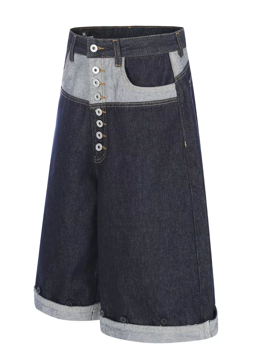 Men's Button Fly Denim Capris in this colorway