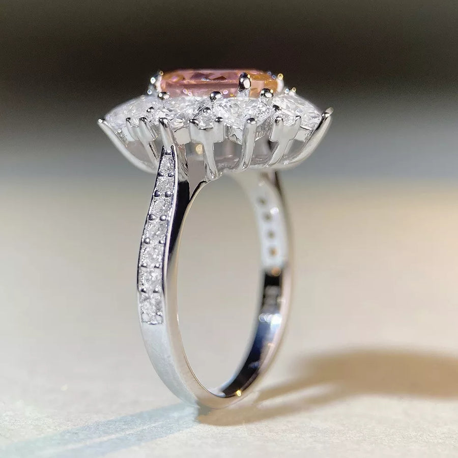 925 sterling silver,Zircon Care instructions: Avoid wearing during exercise, as ring in silver with fitted silhouette