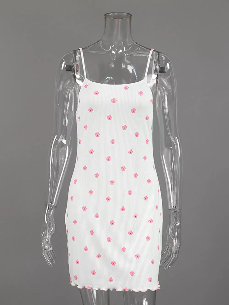 White A-line wrap dress with v-neck