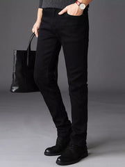 Slim Fit Pants in Black