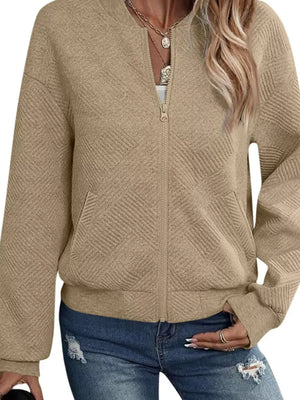 bomber jacket in Yellow-Green