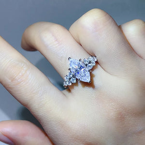 0.3 Carat Sterling Silver Solitaire Ring
