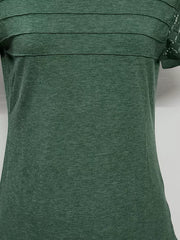 Pink t-shirt with pullover and geometric
