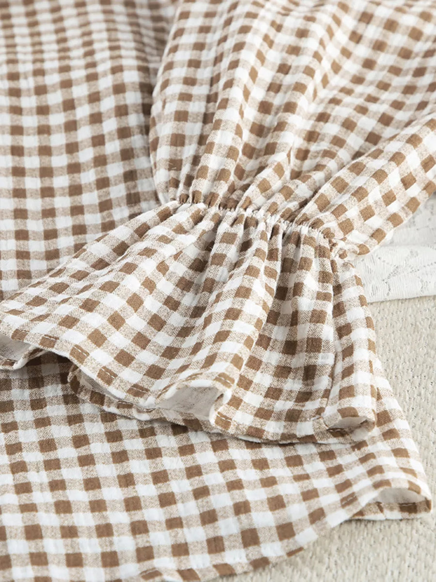 100% cotton Care instructions: Machine wash cold pajama set in cream with relaxed silhouette