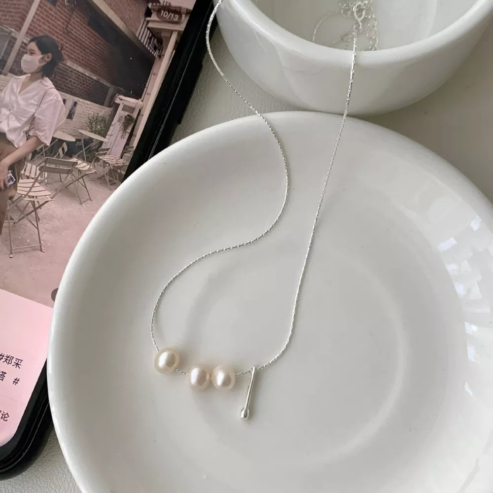 ACCESSORIES in silver featuring pearl accents and delicate fit