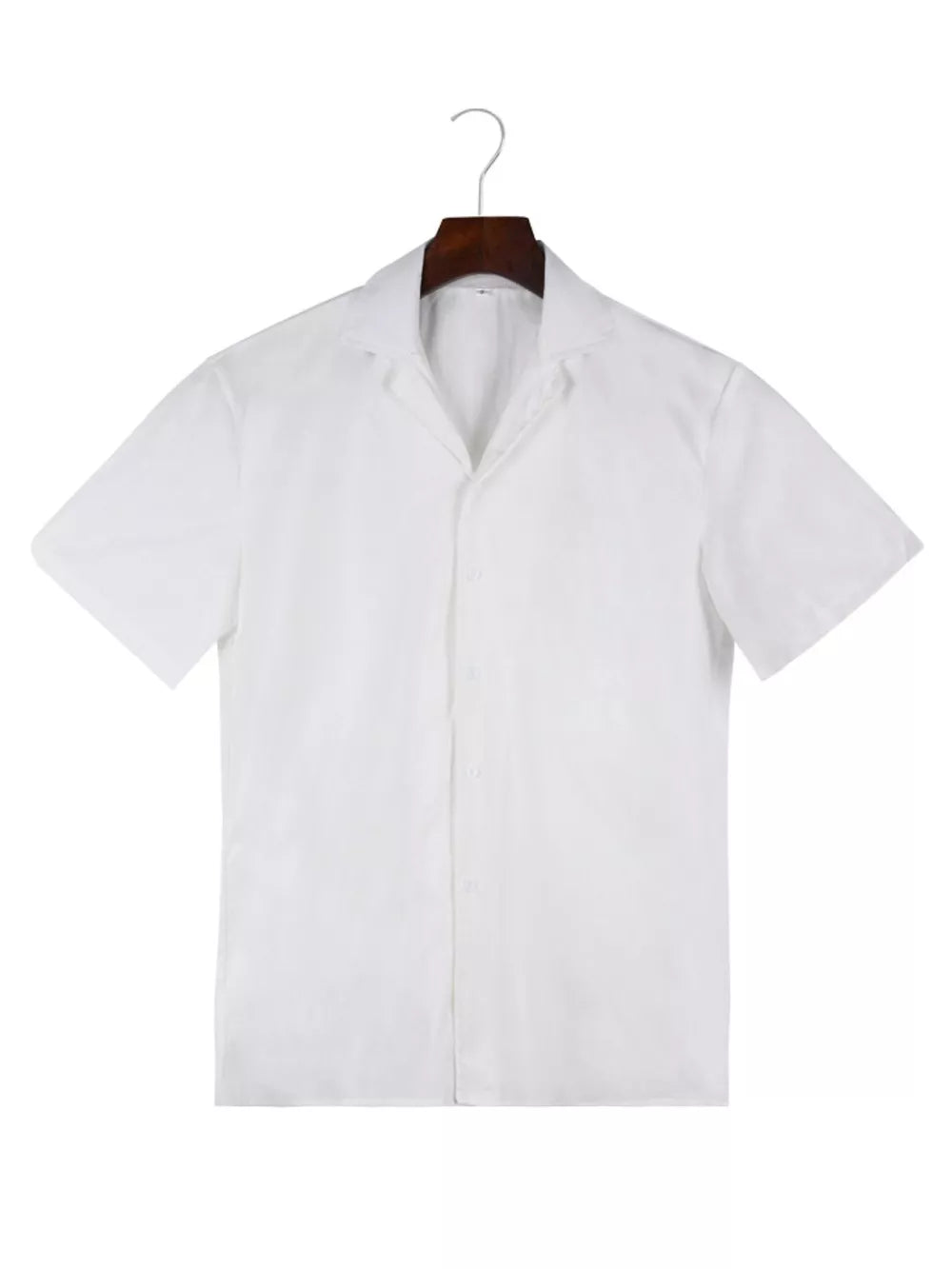 Men's Casual Short-sleeve Shirt Plus Size in White