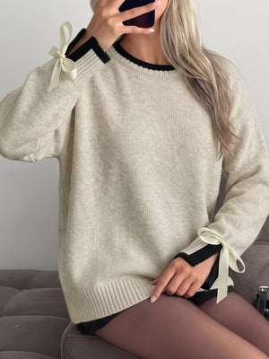 65% polyester, 13% plyamide, 13% acrylic, 6% wool, 3% elastane Care instructions pullover sweater in Khaki with relaxed
